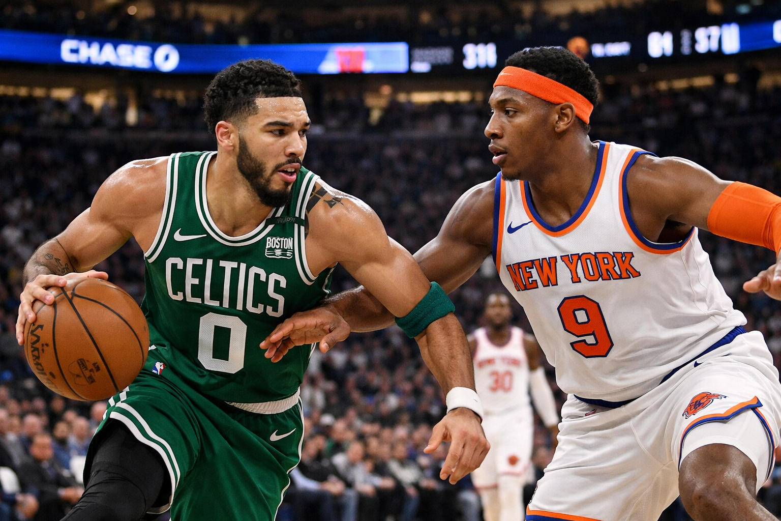 Boston Celtics vs Knicks match player stats feature image
