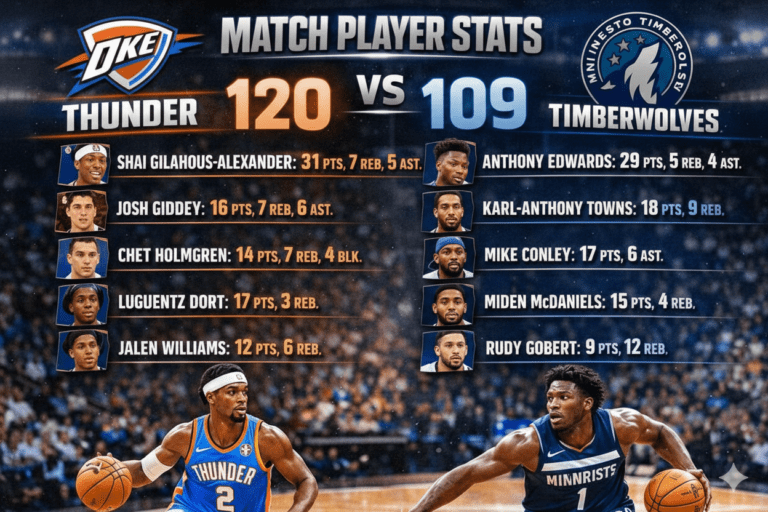 Thunder vs Timberwolves