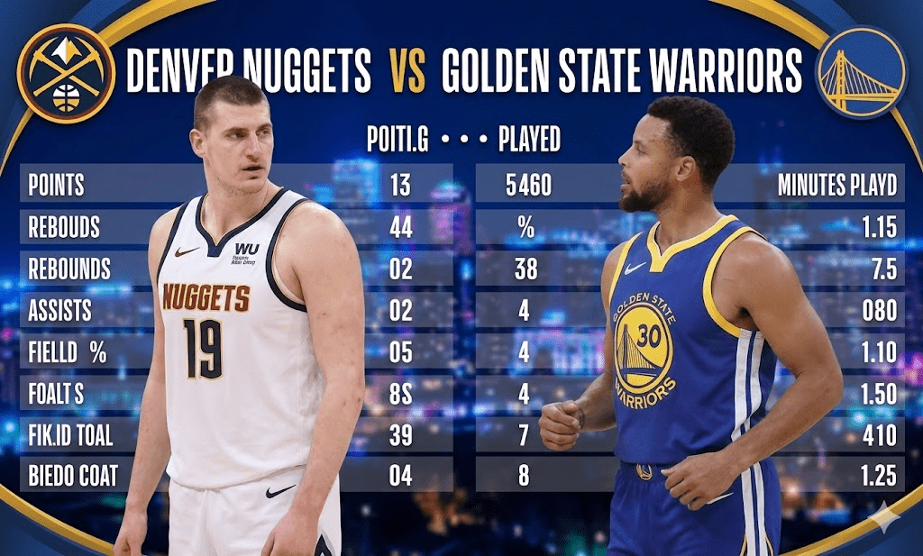 Denver Nuggets vs Golden State Warriors Stats