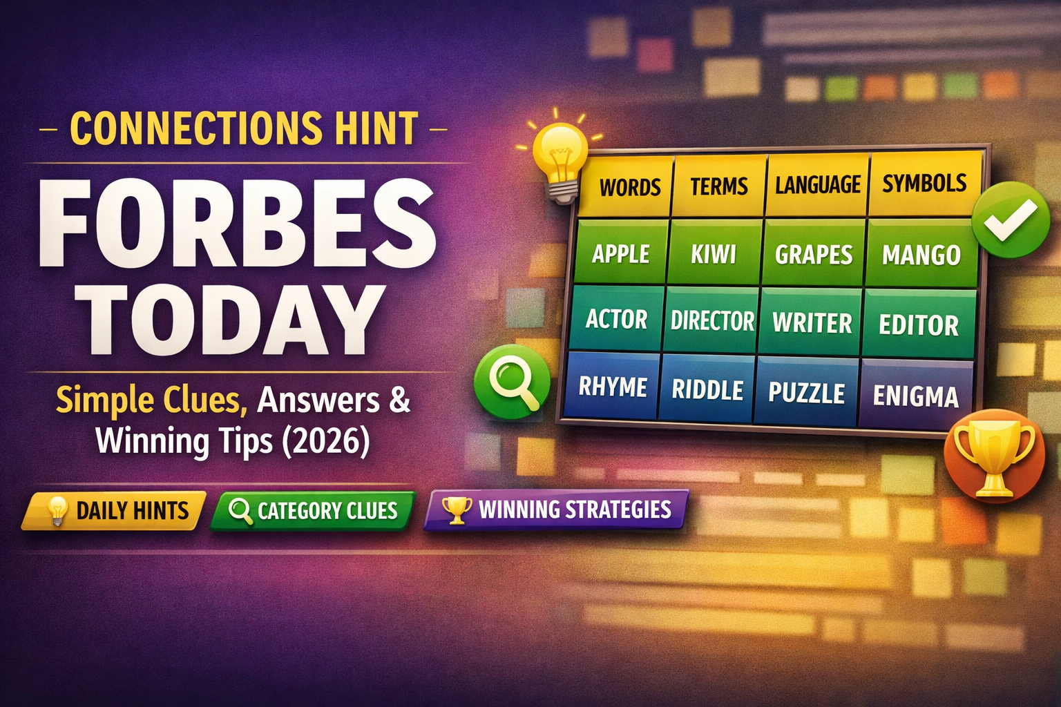 Connections Hint Forbes Today Visual