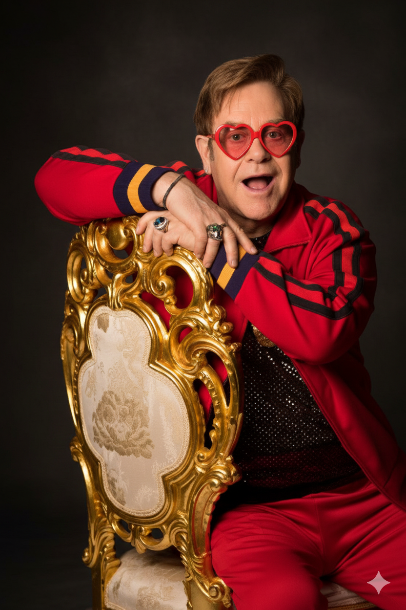 Elton John luxury themed visual - image 2