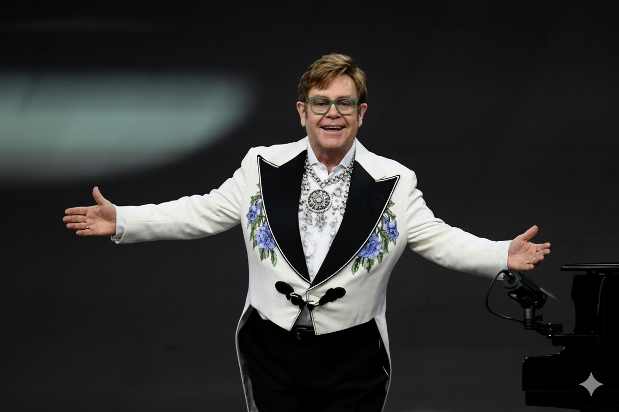 Elton John luxury themed visual - image 1