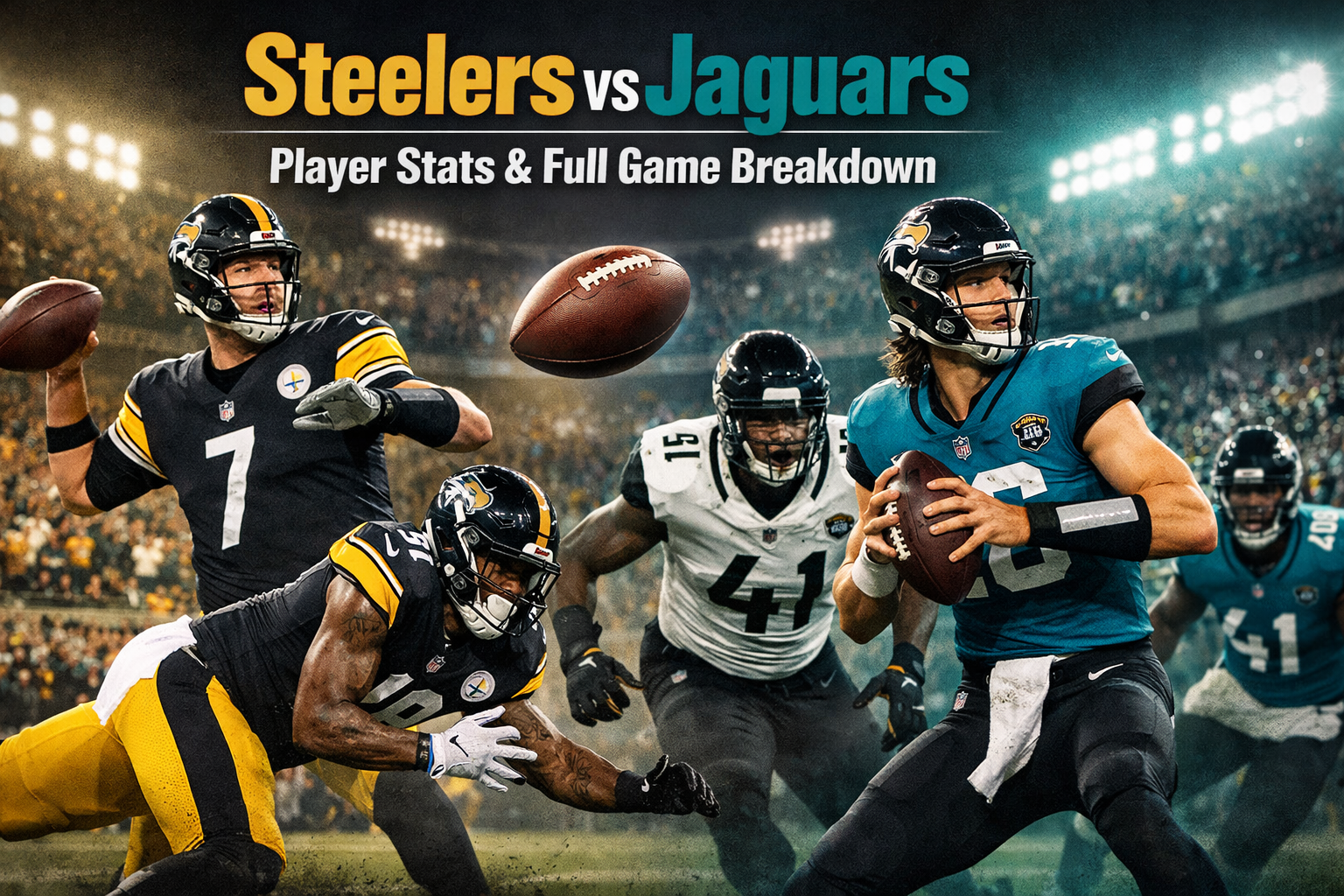 Pittsburgh Steelers vs Jacksonville Jaguars Match Player Stats