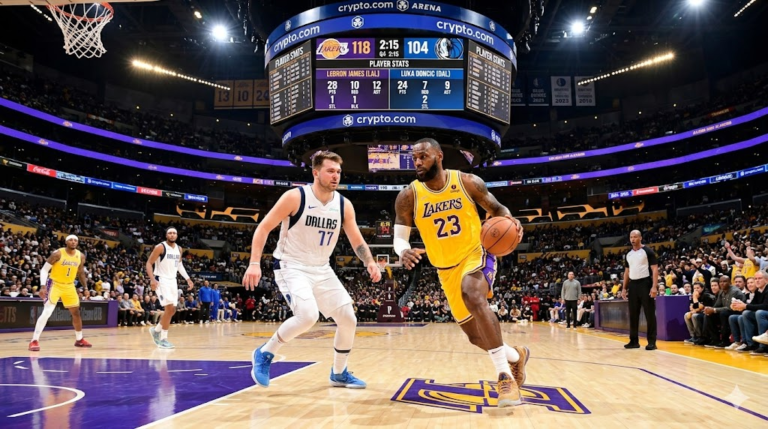 Lakers vs Dallas Mavericks Match Player Stats