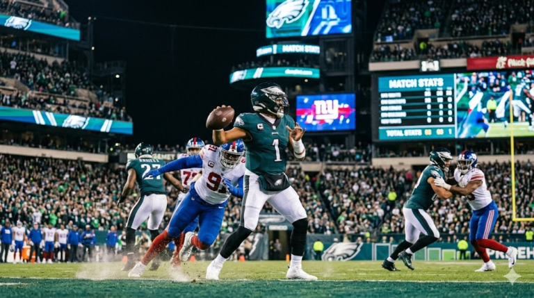 Philadelphia Eagles vs New York Giants Match Player Stats