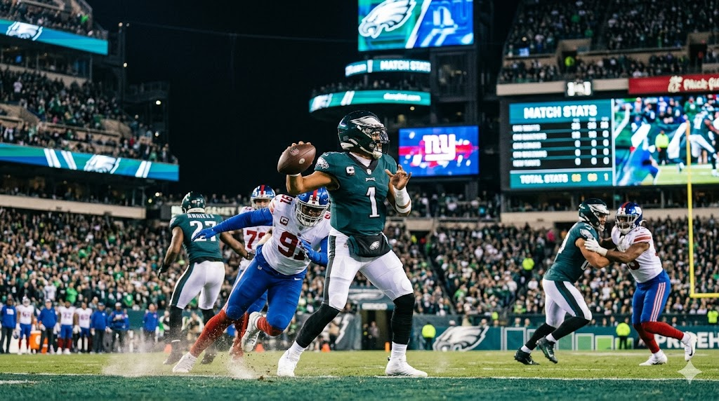 Philadelphia Eagles vs New York Giants Match Player Stats